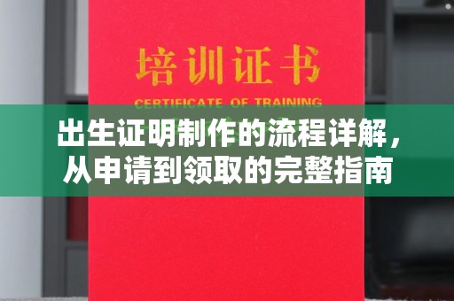 泾阳出生证明制作的流程详解，从申请到领取的完整指南
